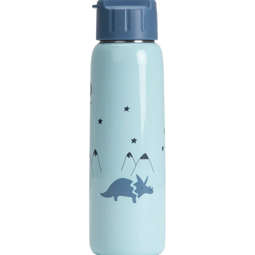 Gourde en métal Mes amis les dinos avec paille 380 ml