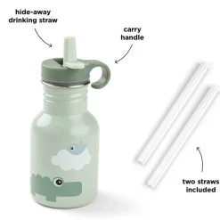 Gourde en métal Playgound Vert - 350 ml