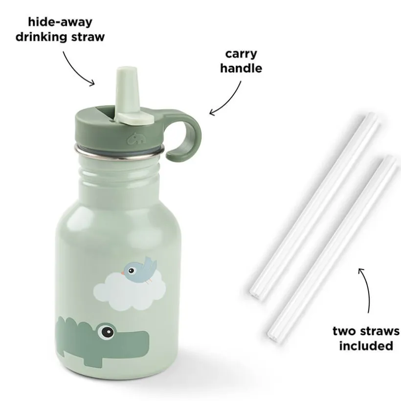 Gourde en métal Playgound Vert - 350 ml