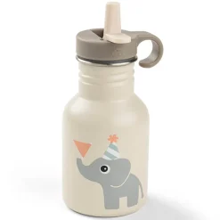 Gourde inox avec paille Tiny Farm Rose 350ML