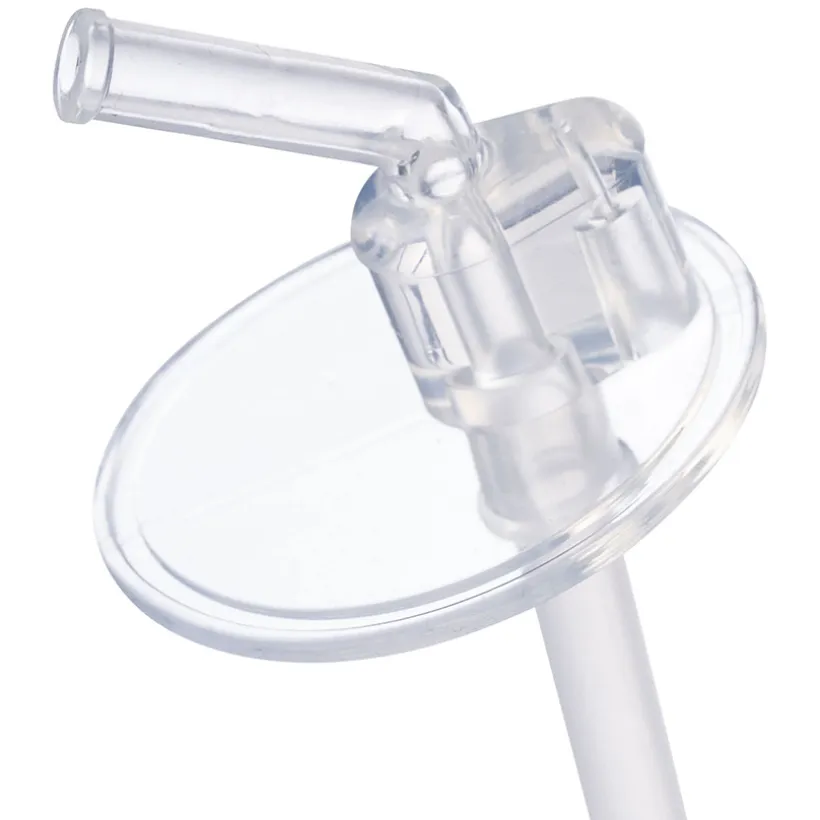 Gourde Isotherme 350ml avec paille silicone Rose 12m+