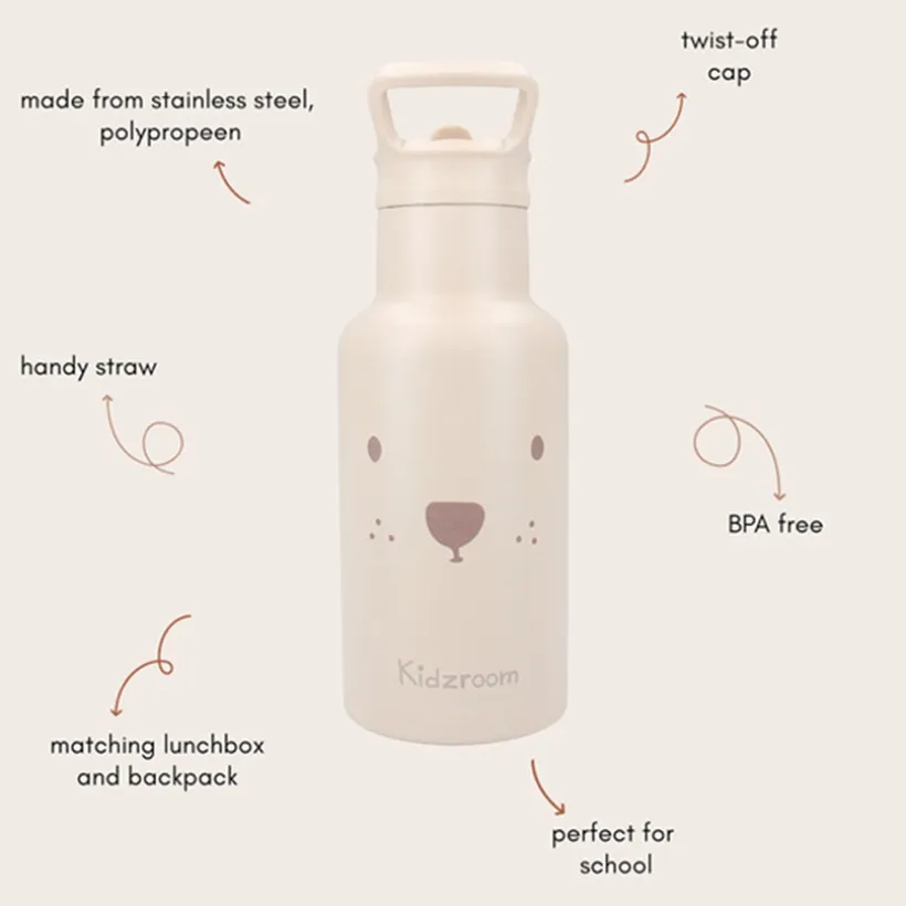 Gourde isotherme 350ml Ours Sable