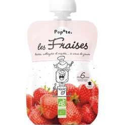 Gourde à la fraise bio - 120g