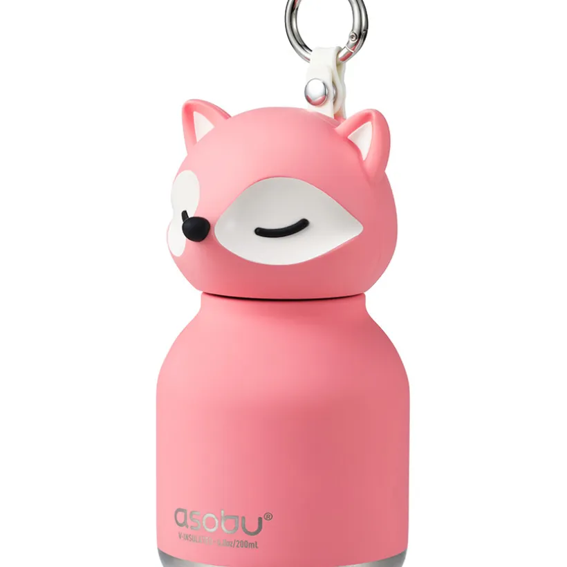 Gourde mini bestie renard rose - 200 ml