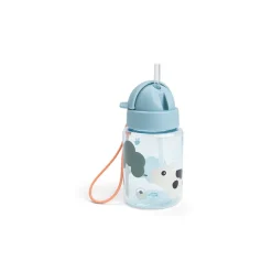 Gourde à paille 280ml Tiny Farm bleu