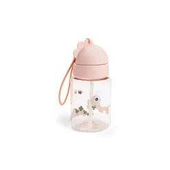 Gourde à paille 280ml Tiny Farm rose