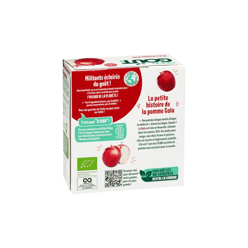 Gourde pomme gala - 4 x 85g
