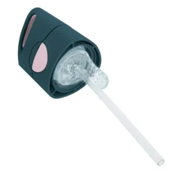 Gourde Tritan avec paille silicone pou renfants 450ml Indigo Rose