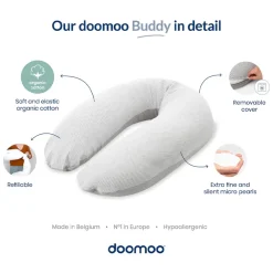 Grand coussin multi-usage Buddy Cloudy Kaki