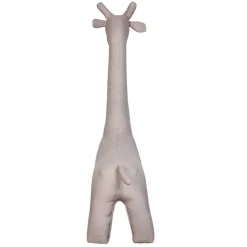 Grande peluche 131cm Girafe debout en lin beige