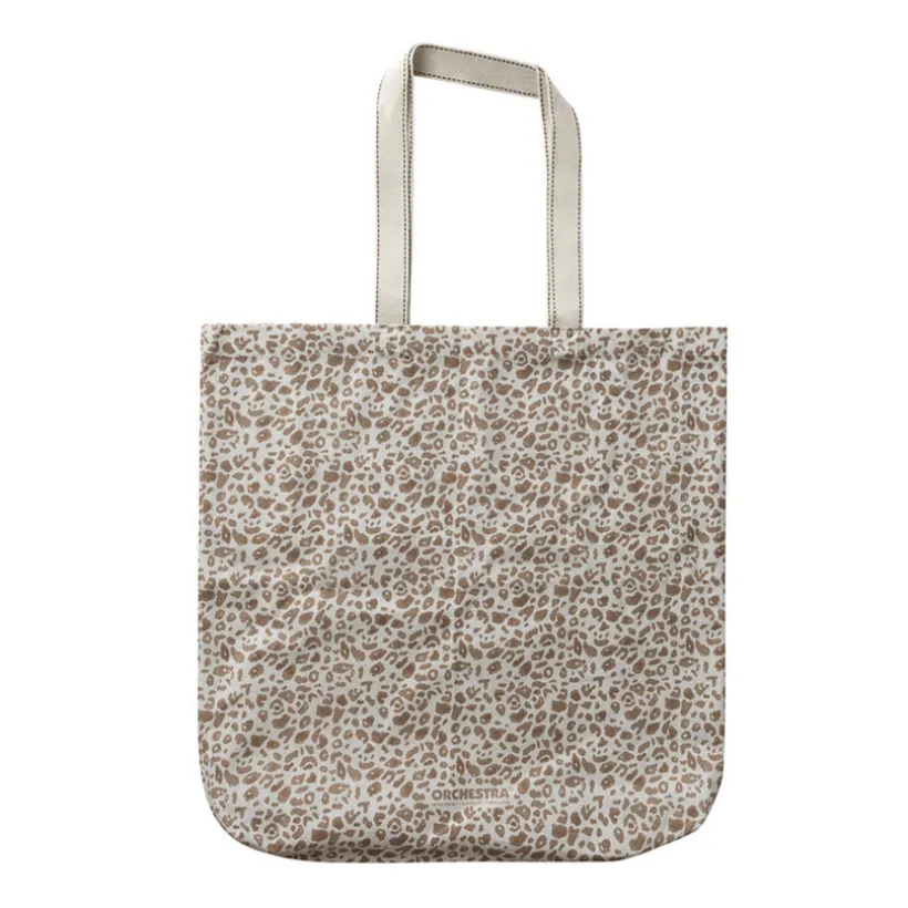 Grand tote bag imprimé léopard