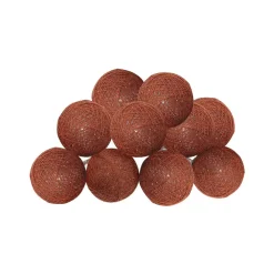 Guirlande lumineuse LED 10 boules - Terracotta