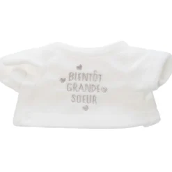Habillage pour peluche annonce de naissance "tu vas être grande soeur"