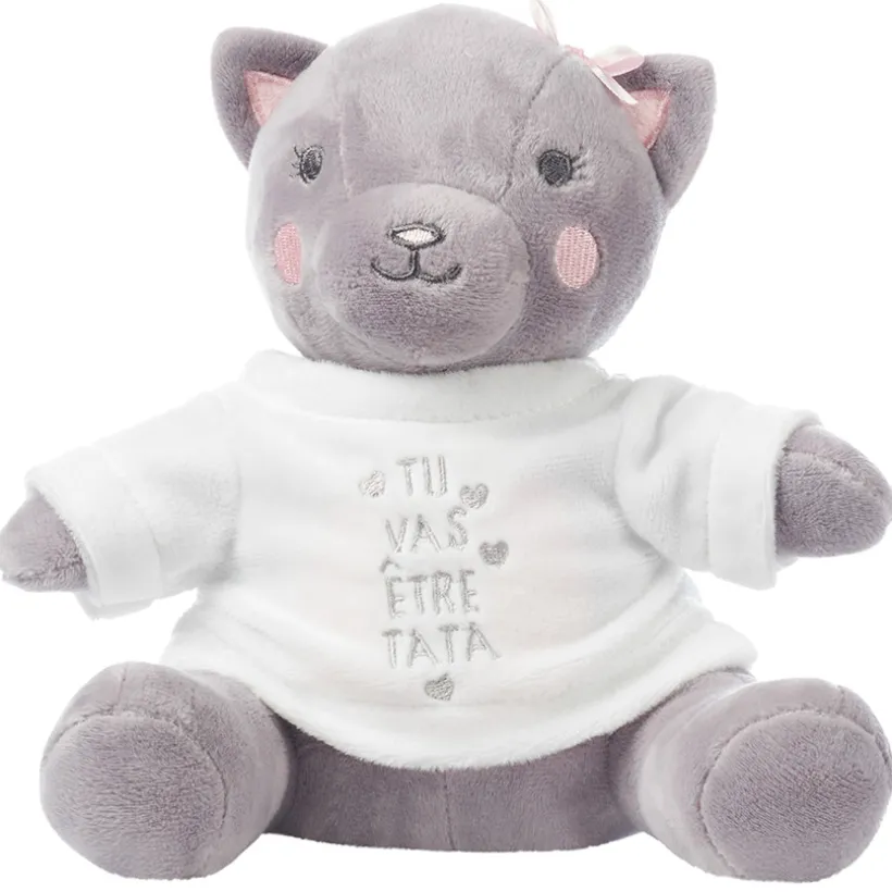 Habillage pour peluche annonce de naissance "tu vas être tata"