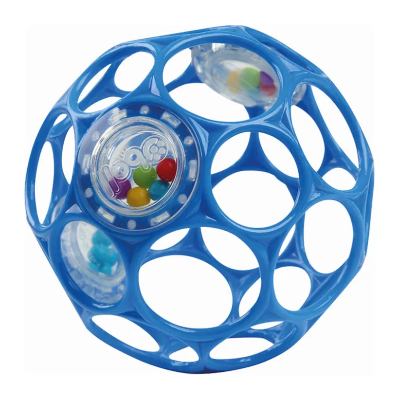 Hochet balle souple Oball Bleu