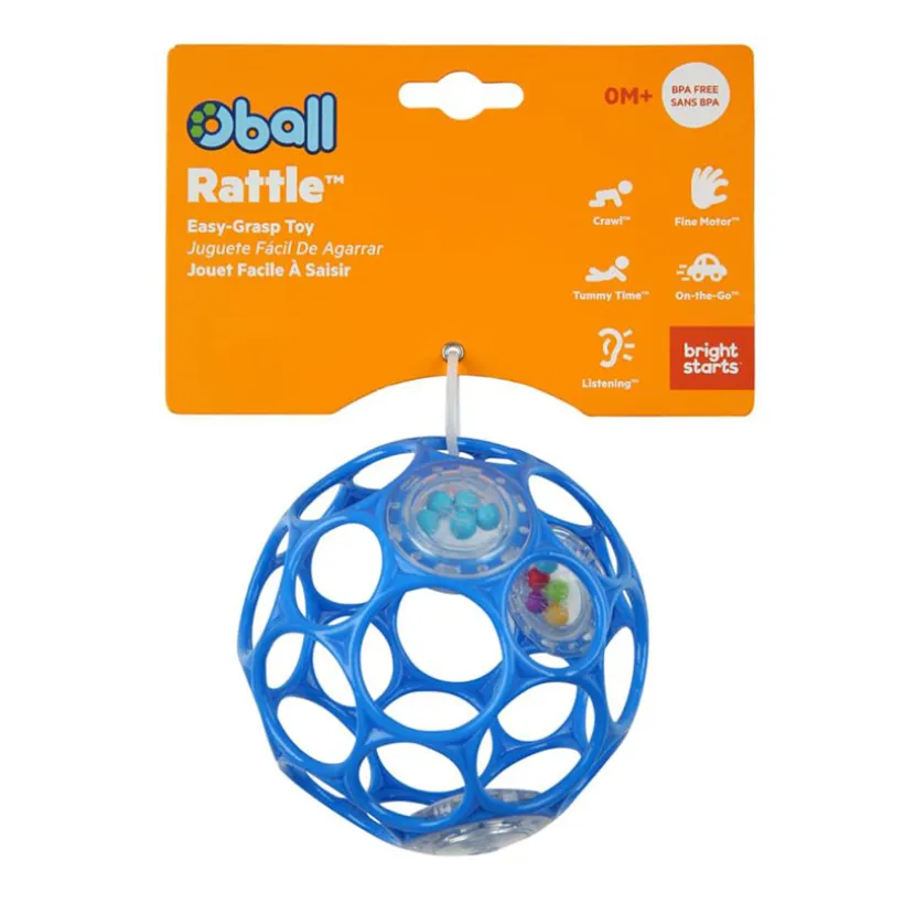 Hochet balle souple Oball Bleu