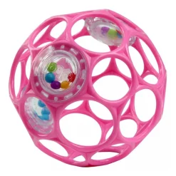 Hochet balle souple Oball Rose