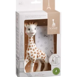 Hochet Sophie la Girafe avec son sac de rangement
