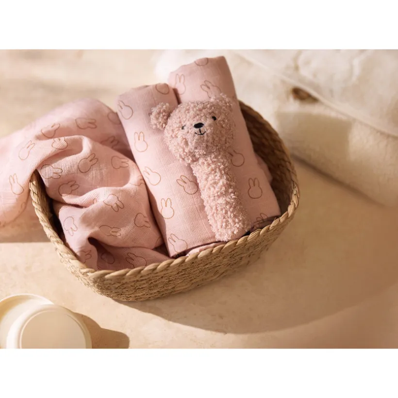 Hochet Teddy Bear Wild rose