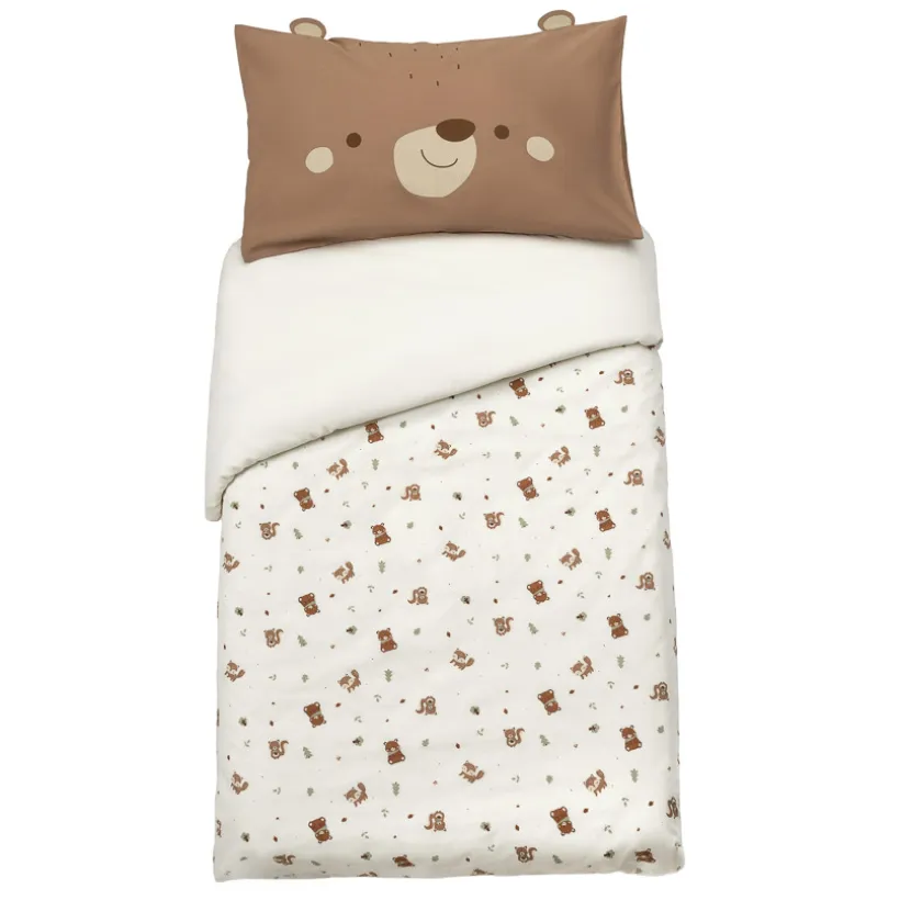 Housse de couette avec taie d'oreiller 60 x 120 cm Roi des Forêts