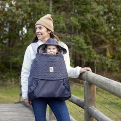 Housse imperméable Cocon Pluie pour porte-bébé charbon
