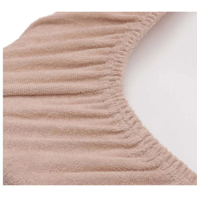 Housse matelas à langer éponge - Rose sauvage/Ivoire - 50x70 cm - 2 Pcs