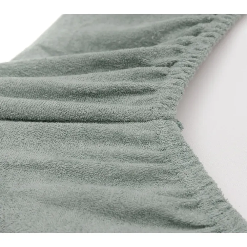 Housse matelas à langer éponge - Vert d'eau/Ivoire - 50x70 cm - 2 Pcs