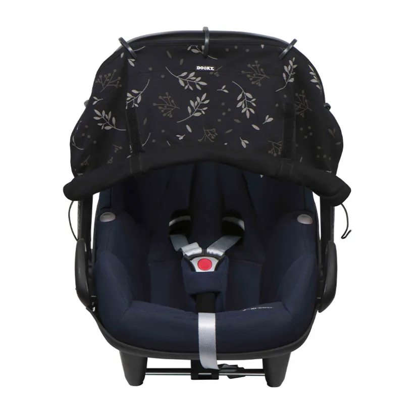 Housse pare-soleil universelle Romantic Leaves noir