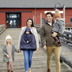 Housse polaire Cocon d'Hiver pour porte-bébé charbon