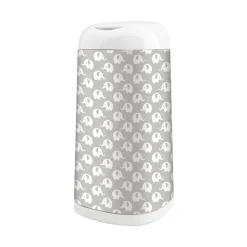 Housse pour poubelle à couches Dress up – Eléphants gris