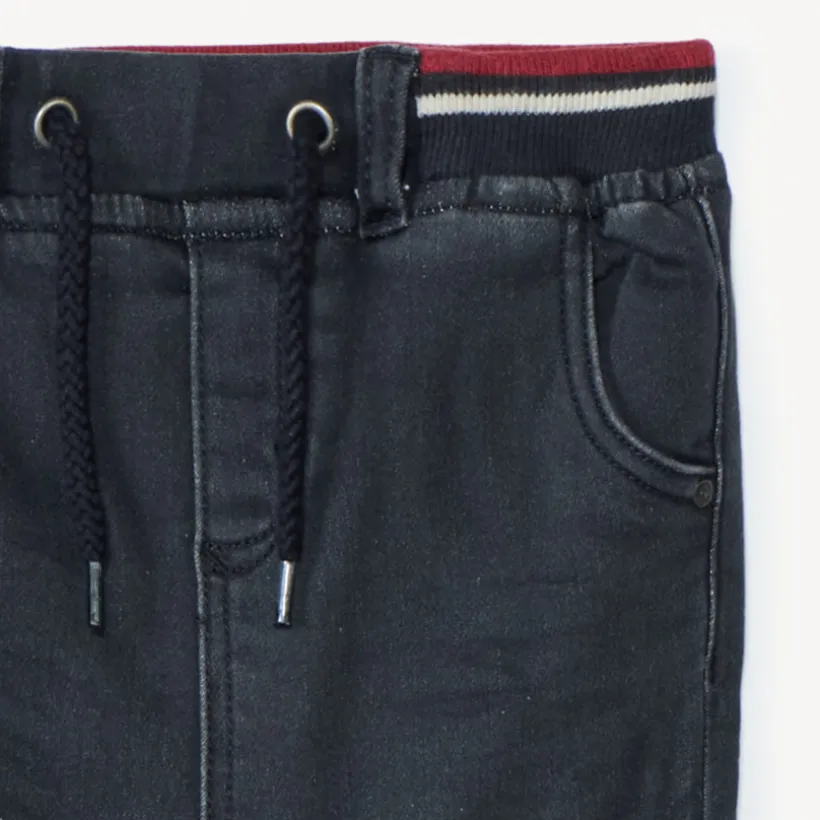 Jean doublé micropolaire à taille élastiquée pour bébé garçon