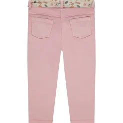 Jean droit avec ceinture foulard imprimée pour bébé fille