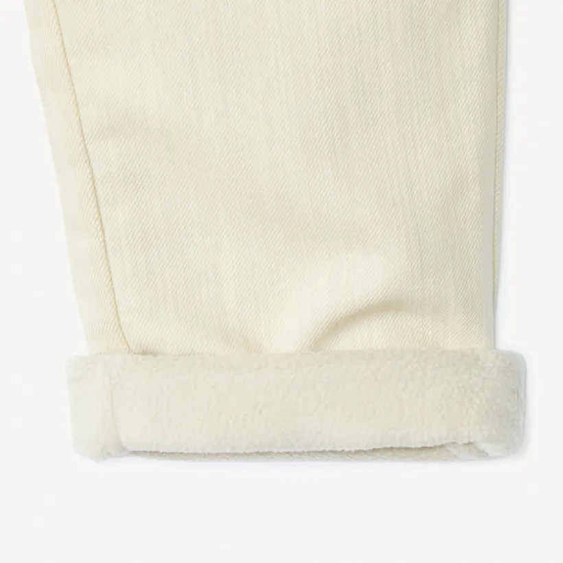 Jean droit doublé micropolaire pour bébé garçon