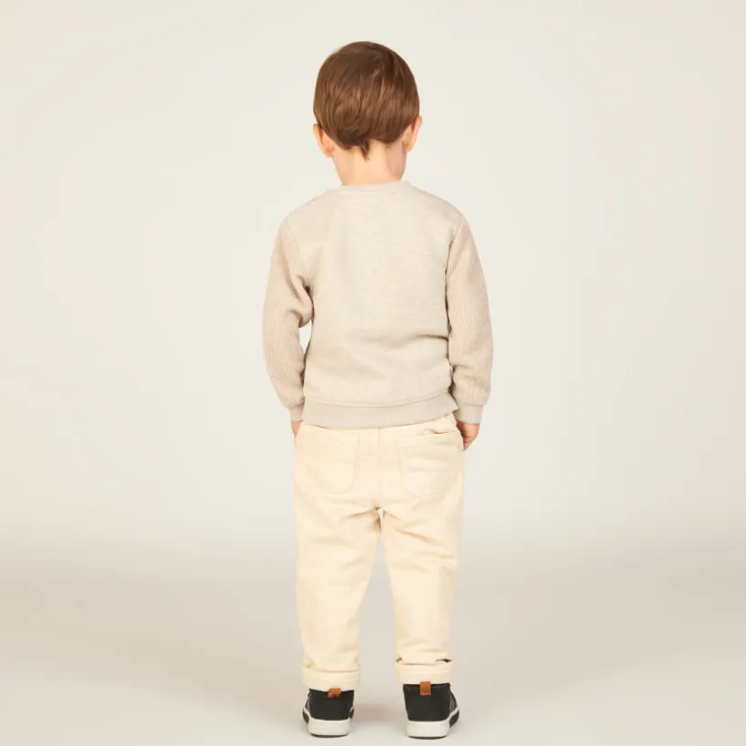 Jean droit doublé micropolaire pour bébé garçon