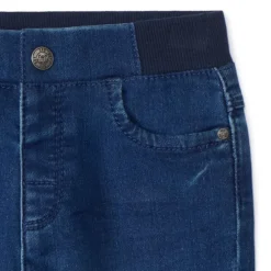 Jean droit à taille élastiquée pour bébé garçon