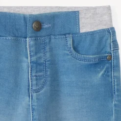 Jean droit à taille élastiquée pour bébé garçon
