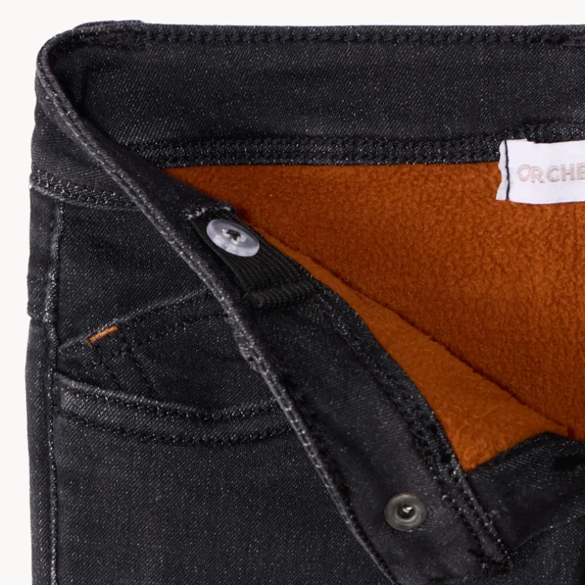 Jean effet denim et doublure micropolaire pour bébé garçon