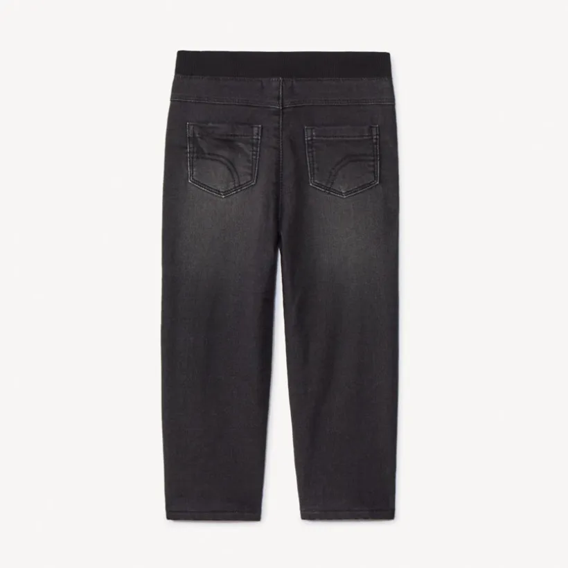 Jean effet denim uni doublé en jersey pour bébé garçon