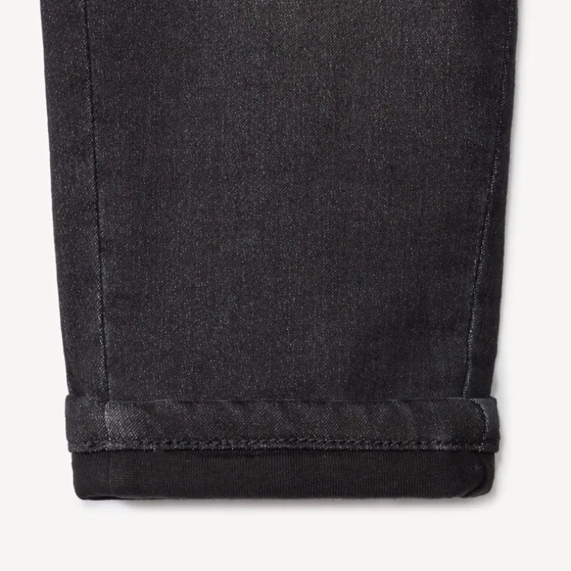 Jean effet denim uni doublé en jersey pour bébé garçon