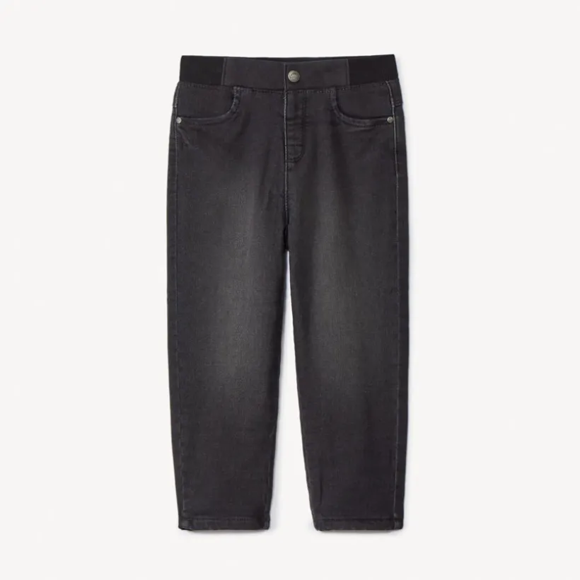 Jean effet denim uni doublé en jersey pour bébé garçon