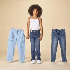 Jean en denim coupe évasé pour fille