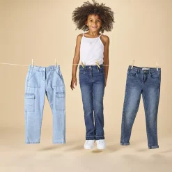 Jean en denim coupe évasé pour fille