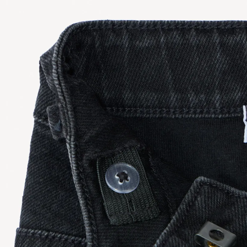 Jean en denim doublé avec label fantaisie pour garçon