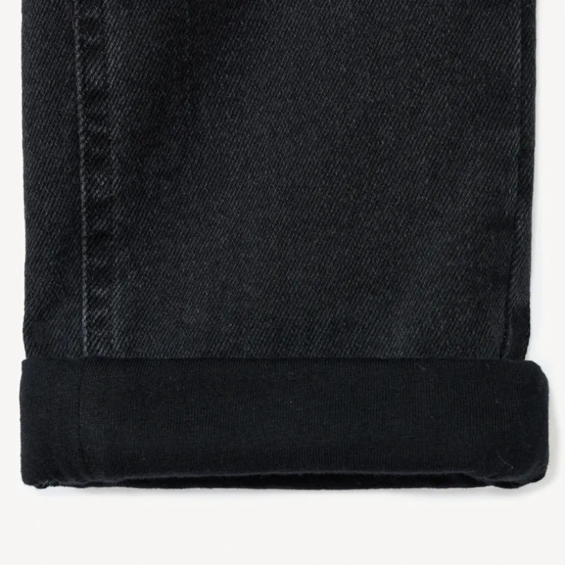 Jean en denim doublé avec label fantaisie pour garçon
