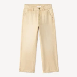 Jean garçon large uni