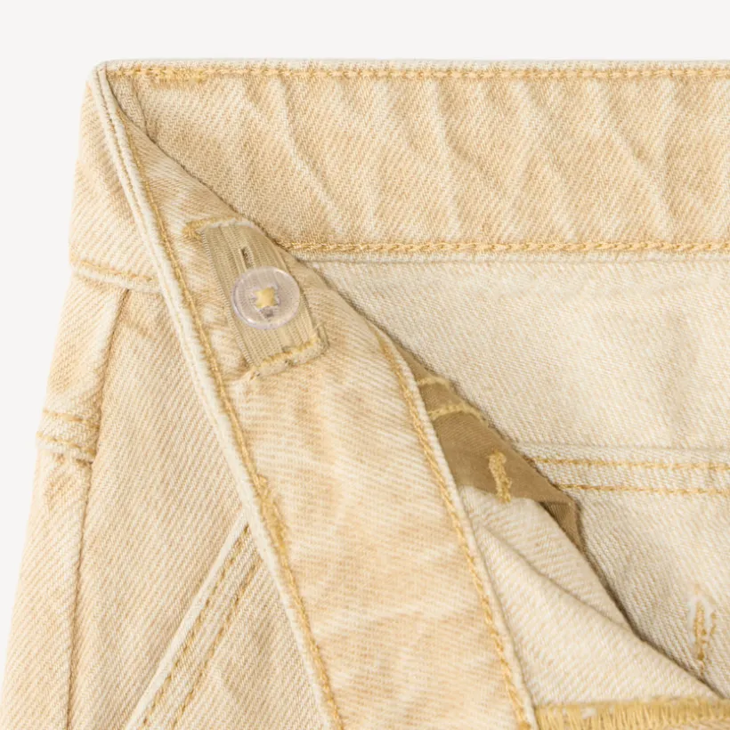 Jean garçon large uni