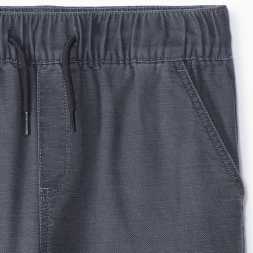 Jean jogger style cargo uni à poches pour garçon