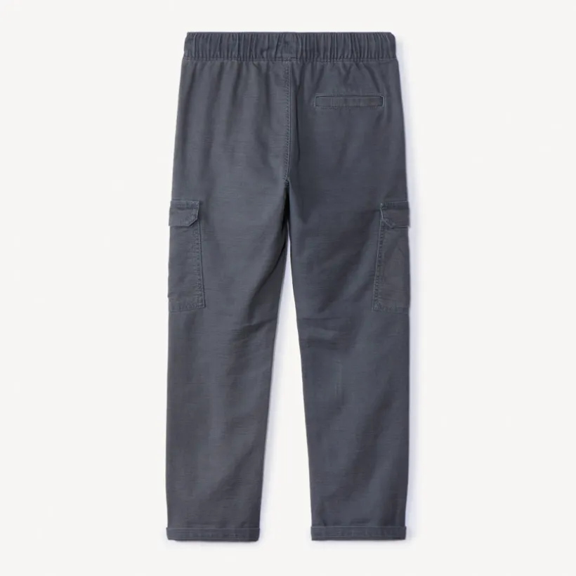 Jean jogger style cargo uni à poches pour garçon
