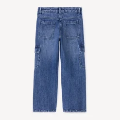 Jean large style cargo pour fille