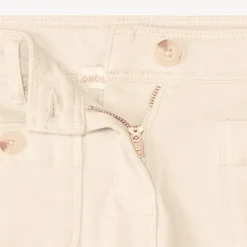 Jean large uni à boutons imitation corne pour fille